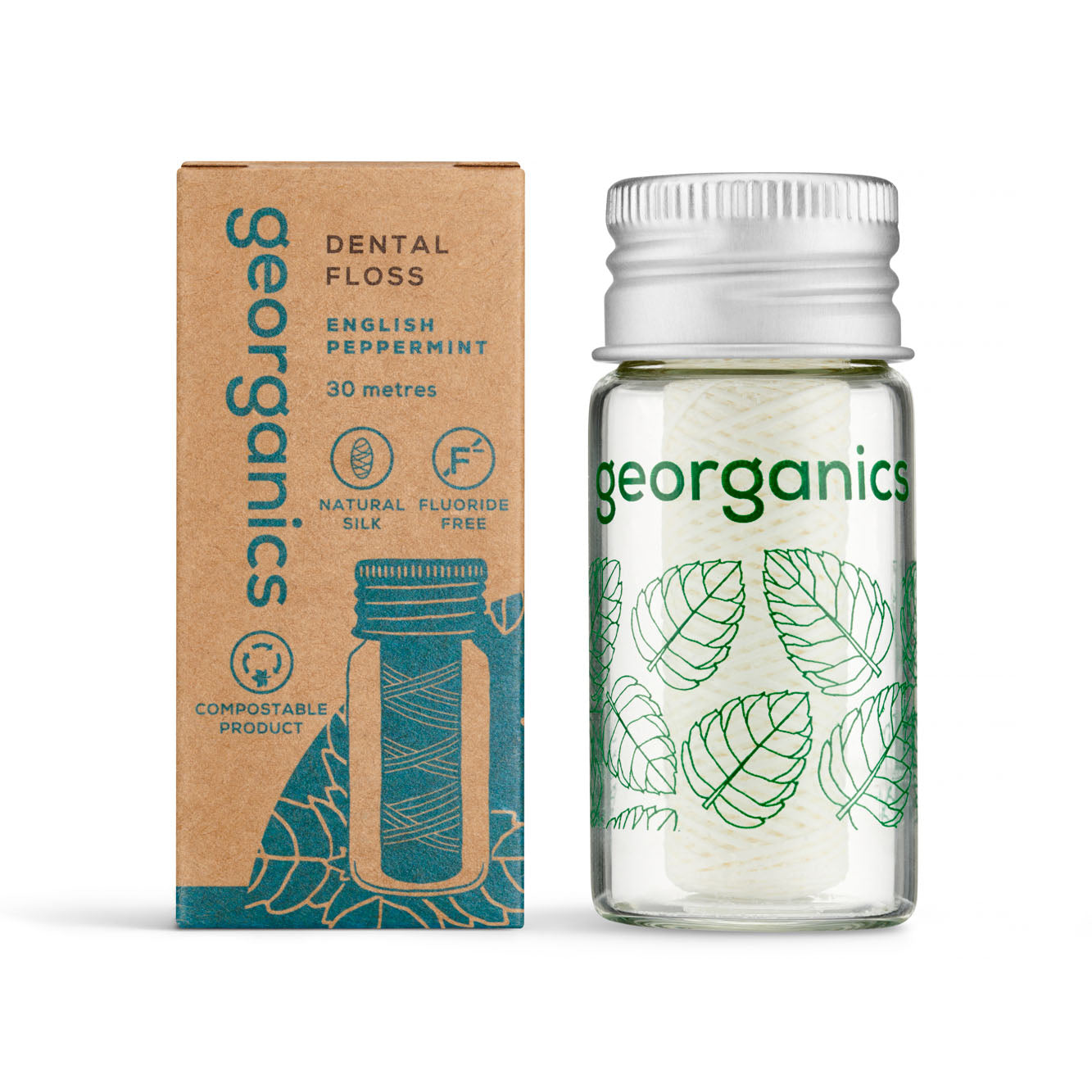 Plastic-Free Dental Floss - English Peppermint