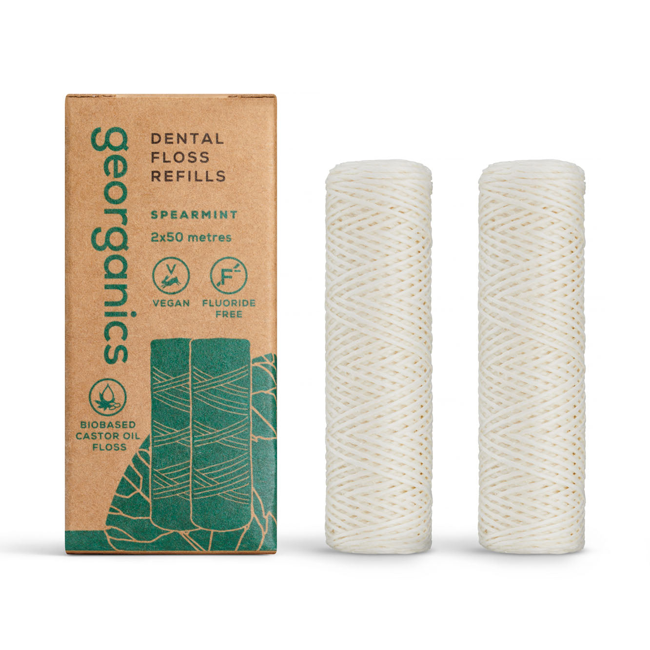Plastic- Free Dental Floss Refill - Spearmint
