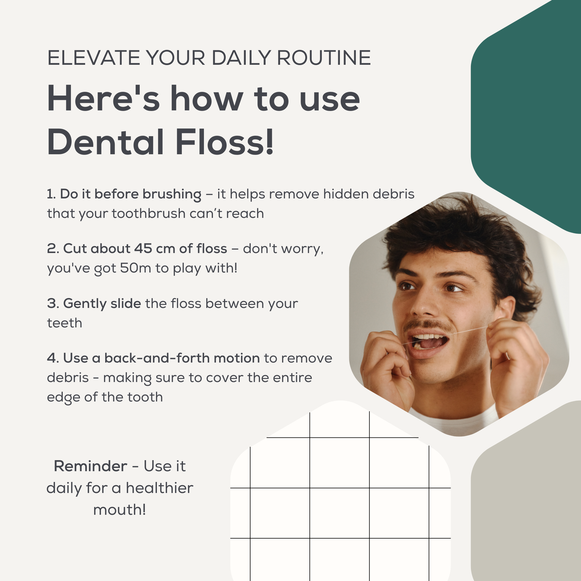 Plastic-Free Dental Floss - How To Use