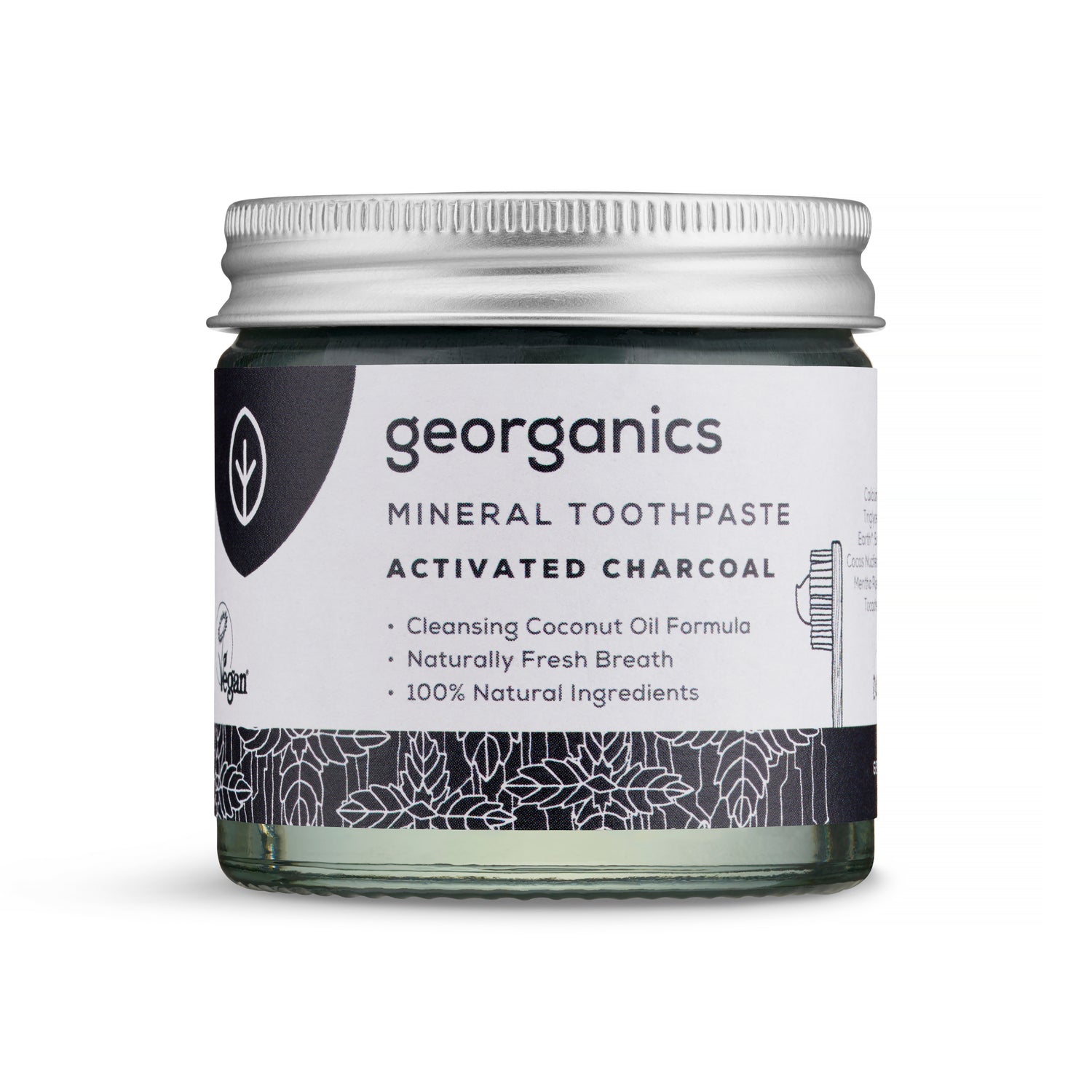 Natural Fluoride Free Toothpaste - Activated Charcoal