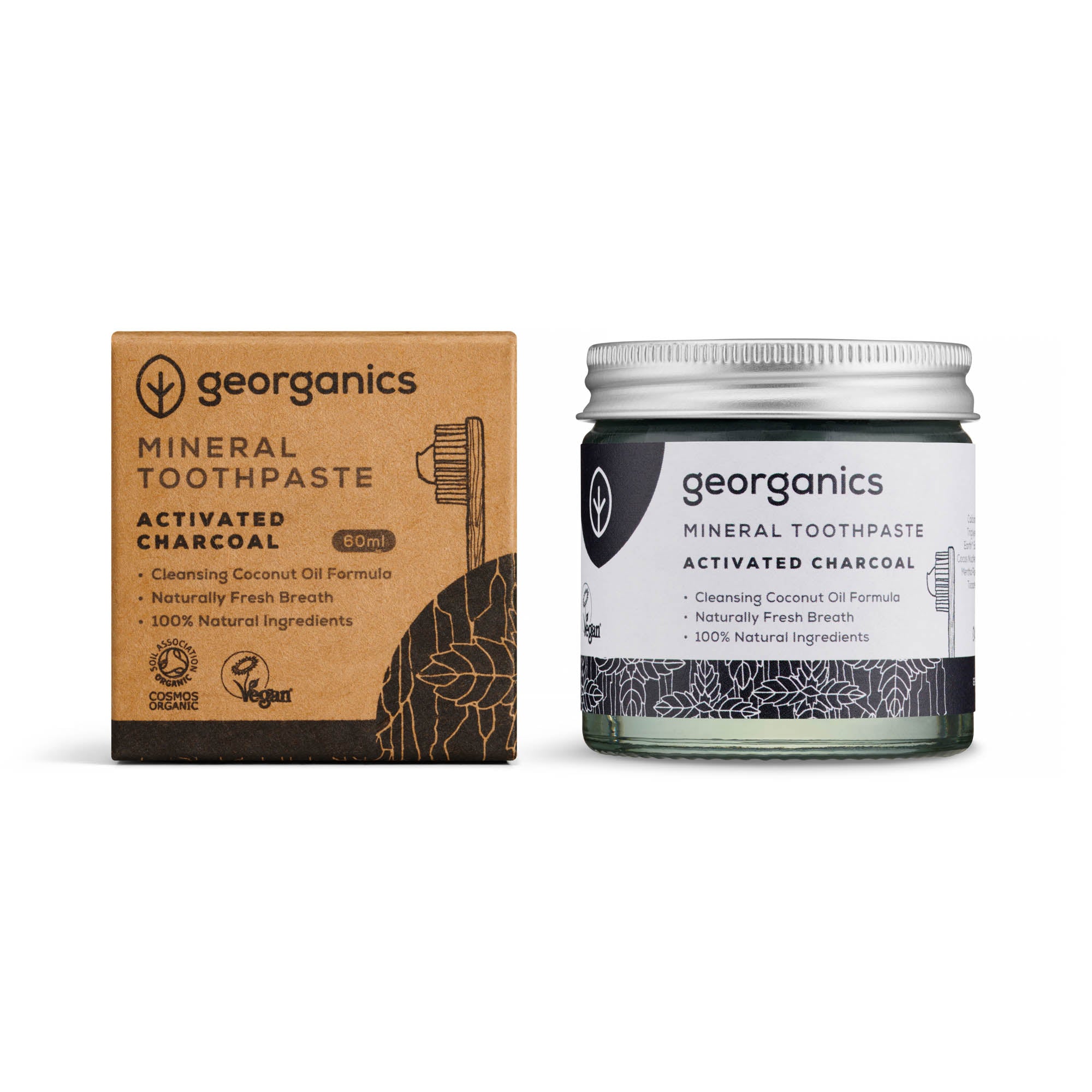 Natural Fluoride Free Toothpaste - Activated Charcoal