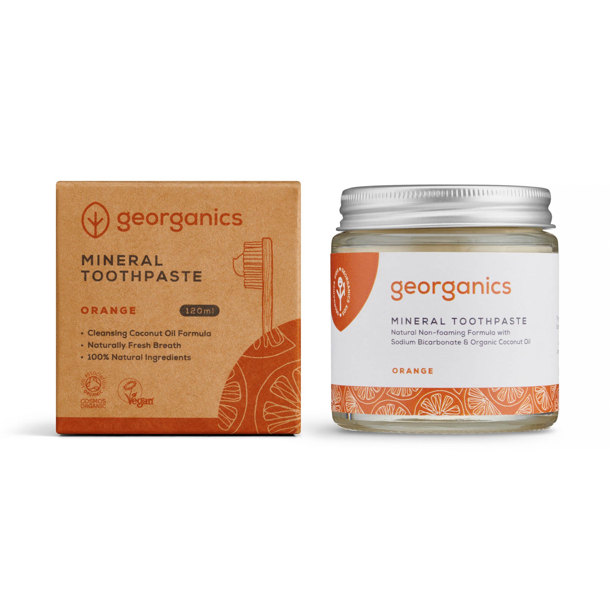 Natural Fluoride-Free Toothpaste - Orange