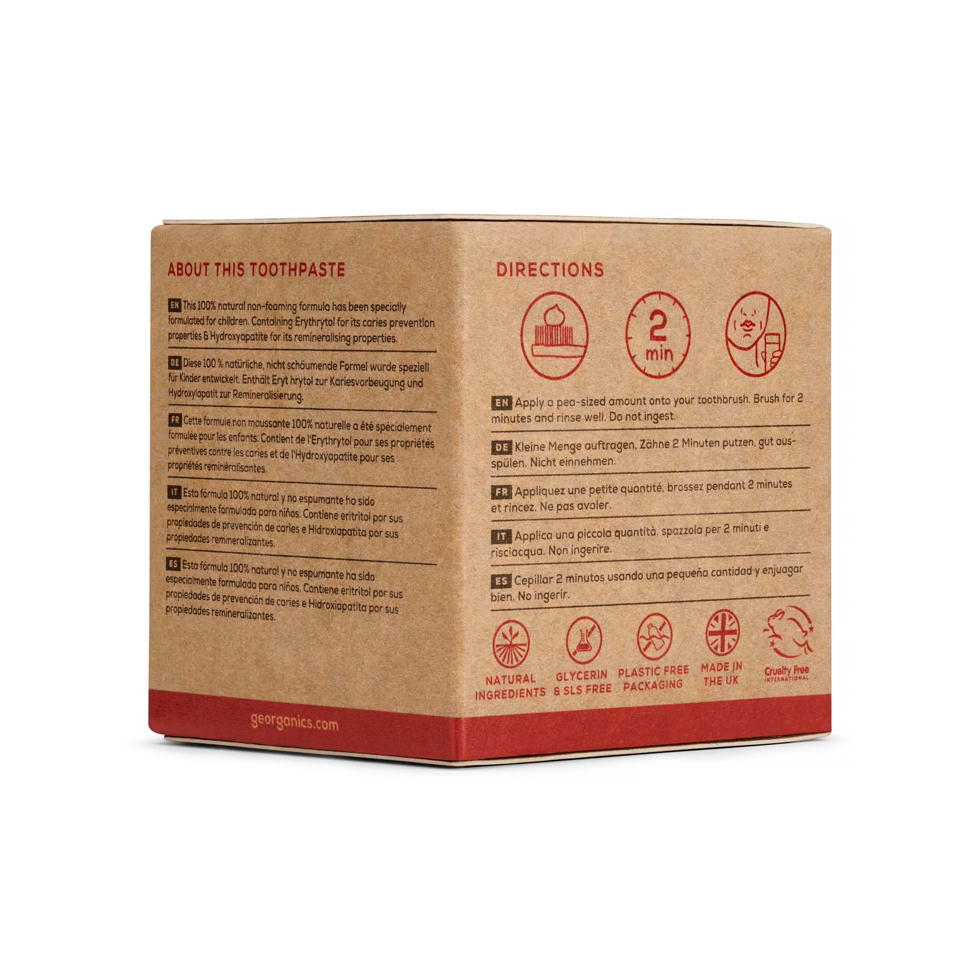 Natural Fluoride-Free Toothpaste Kids