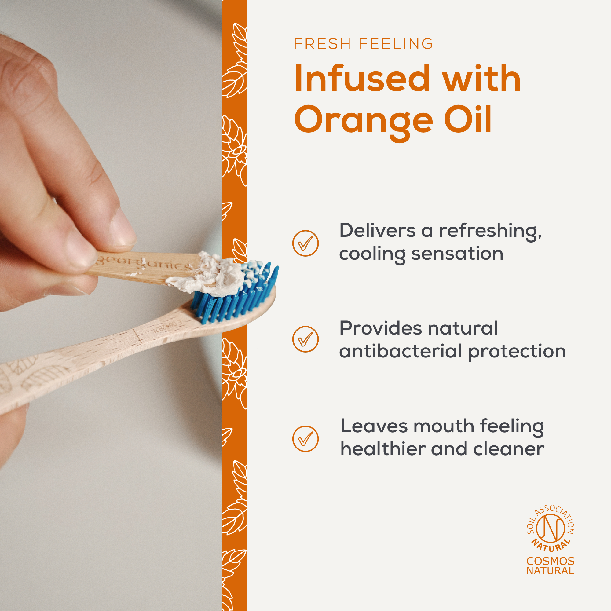 Natural Fluoride-Free Toothpaste - Orange