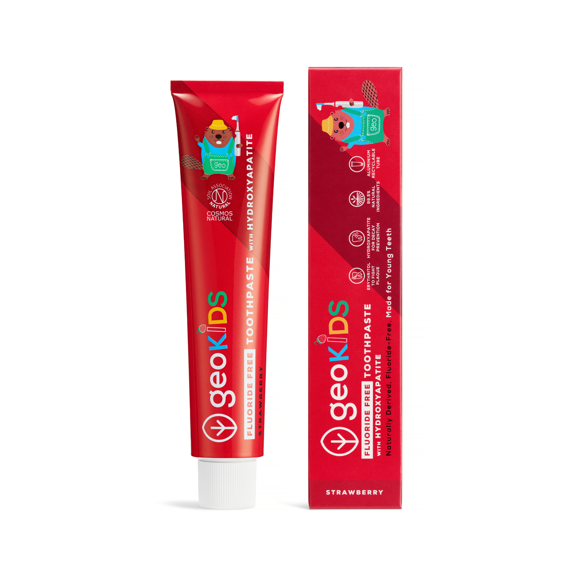 Kids Toothpaste - Strawberry - Fluoride-Free