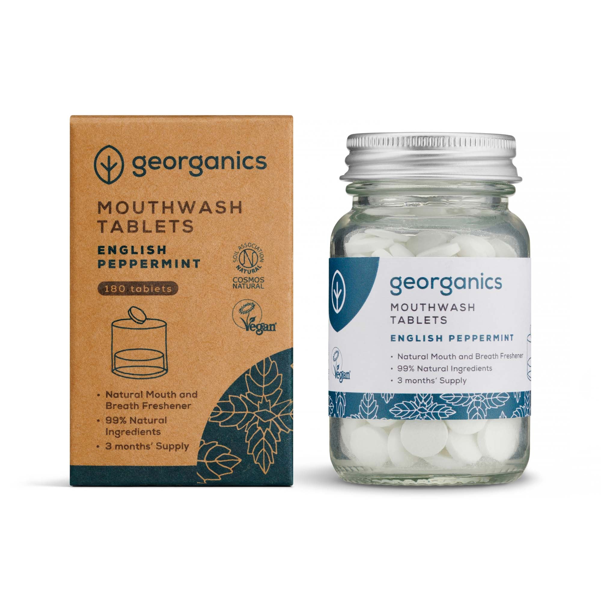 Natural Mouthwash Tablets - Peppermint