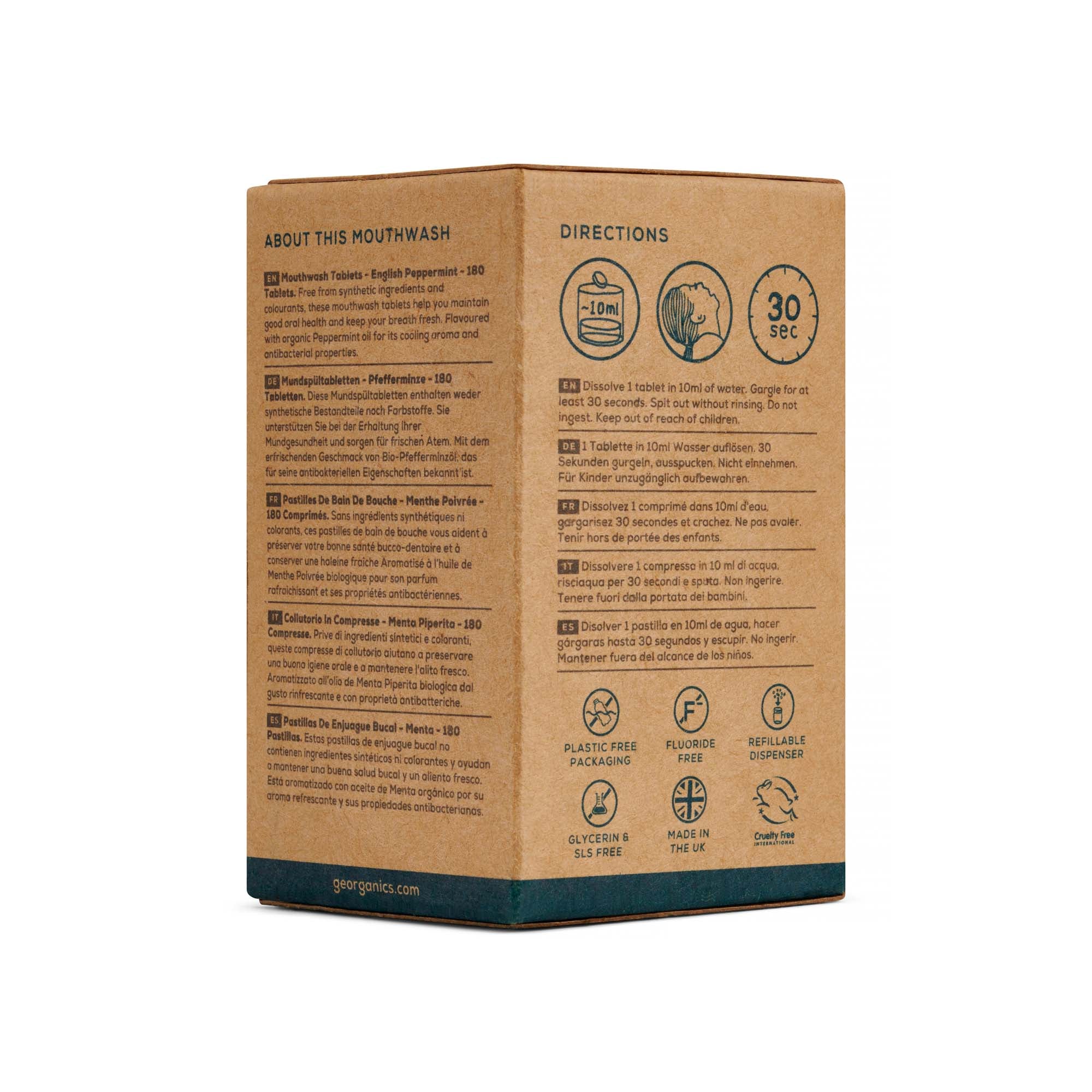 Natural Mouthwash Tablets - Peppermint