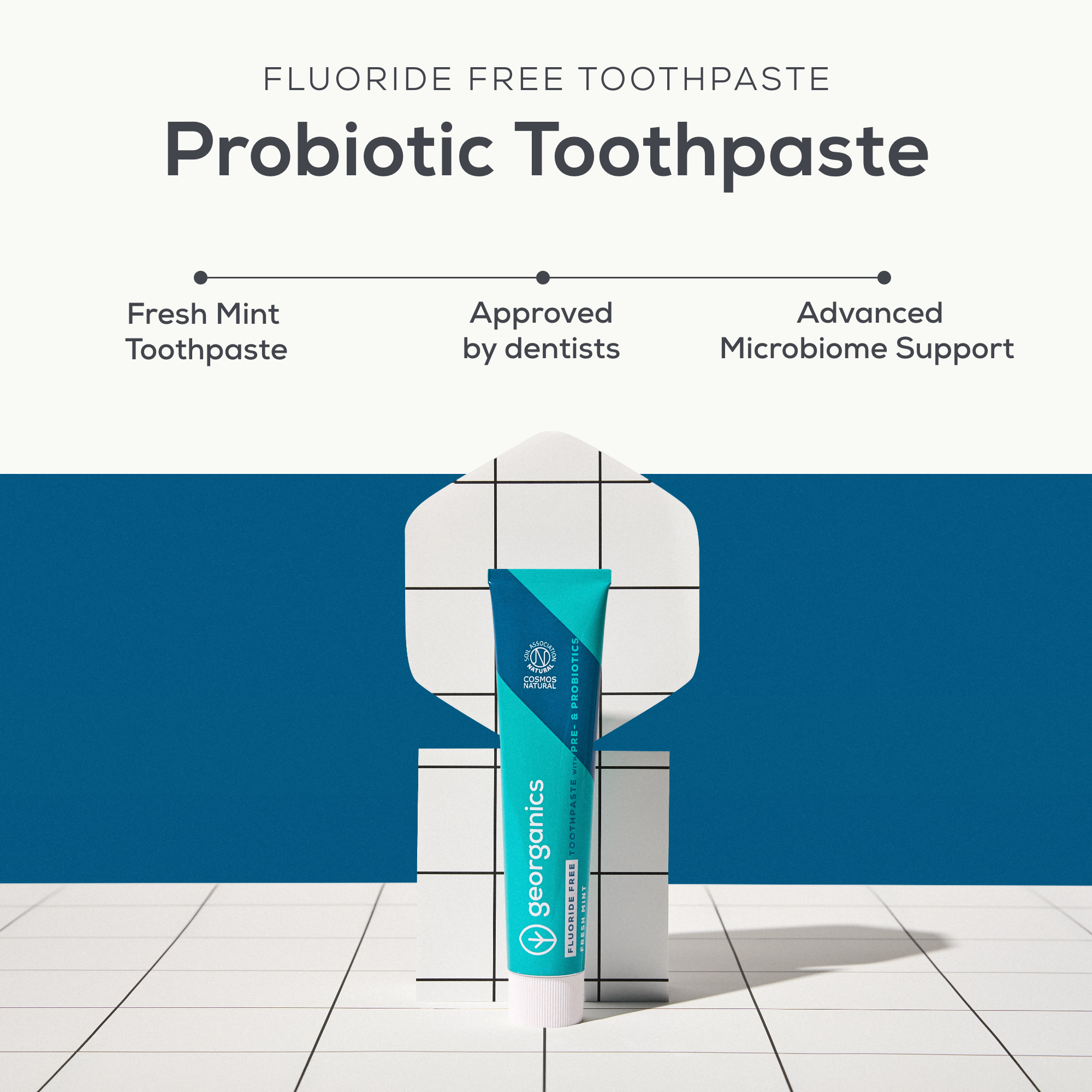 Prebiotics & Probiotics with Hydroxyapatite Toothpaste - Fluoride Free