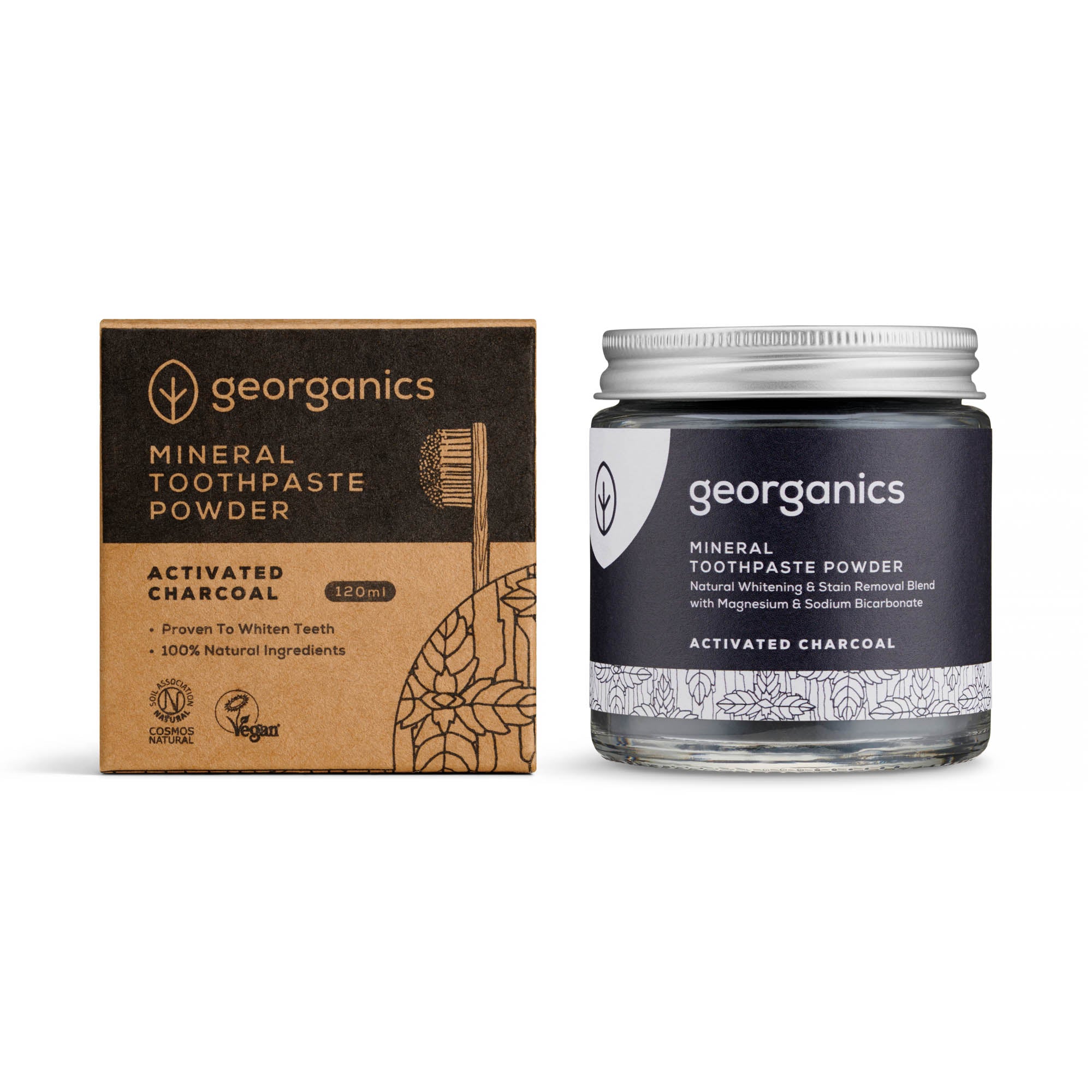 Whitening Mineral Toothpaste Powder - Activated Charcoal