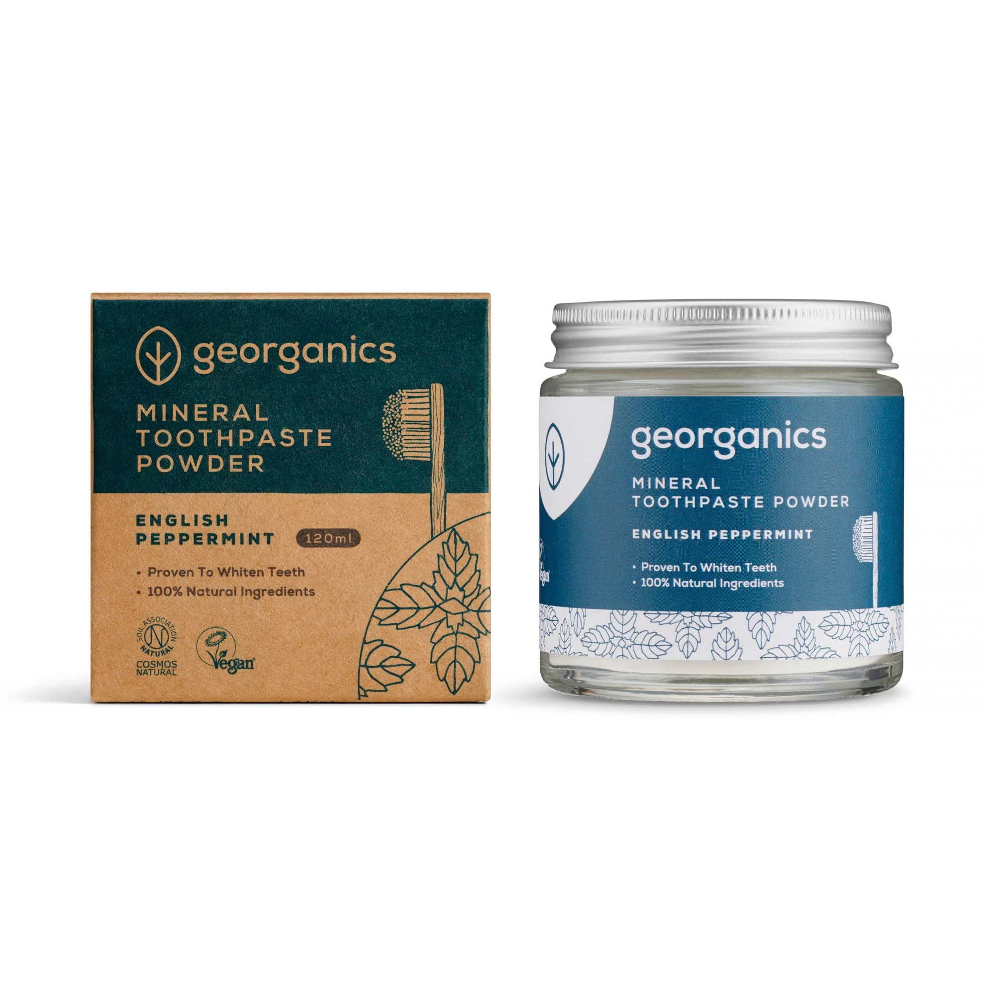 Whitening Mineral Toothpaste Powder - English Peppermint