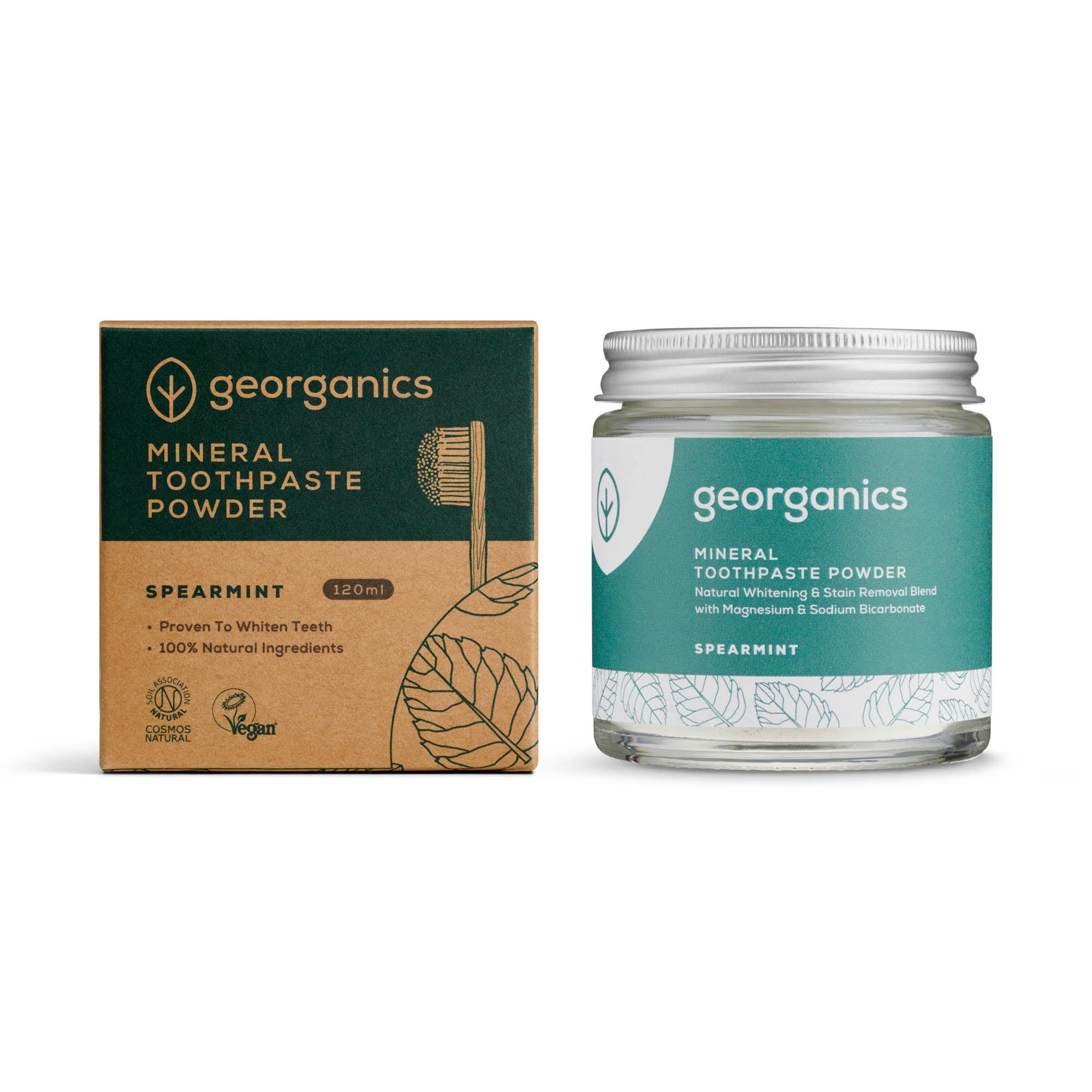 Whitening Mineral Toothpaste Powder - Spearmint