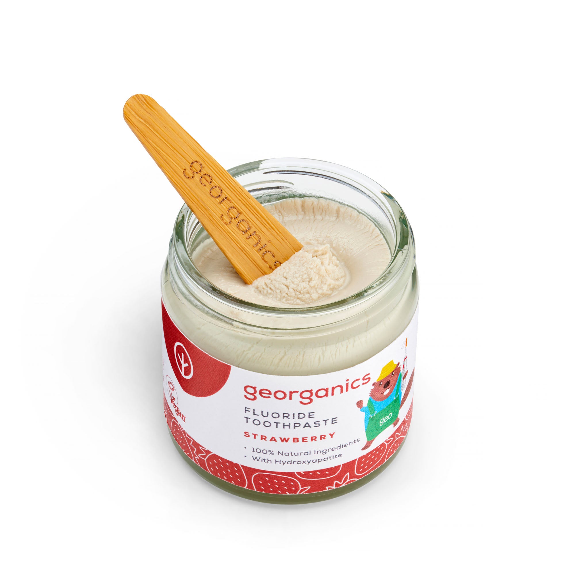Natural Hydroxyapatite Fluoride Toothpaste - Kids Strawberry