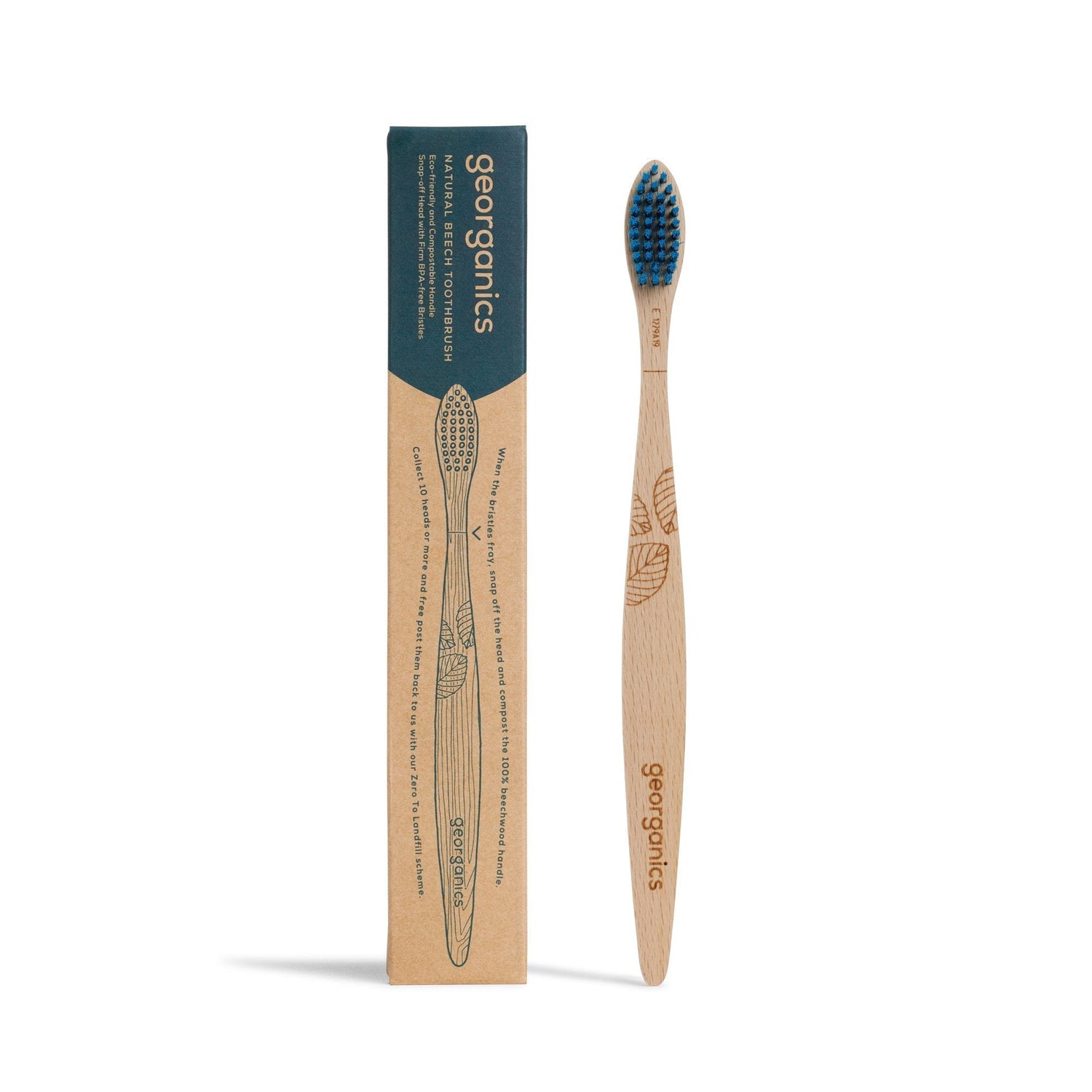 Beech Toothbrush - Firm Bristles - Georganics Oral Care