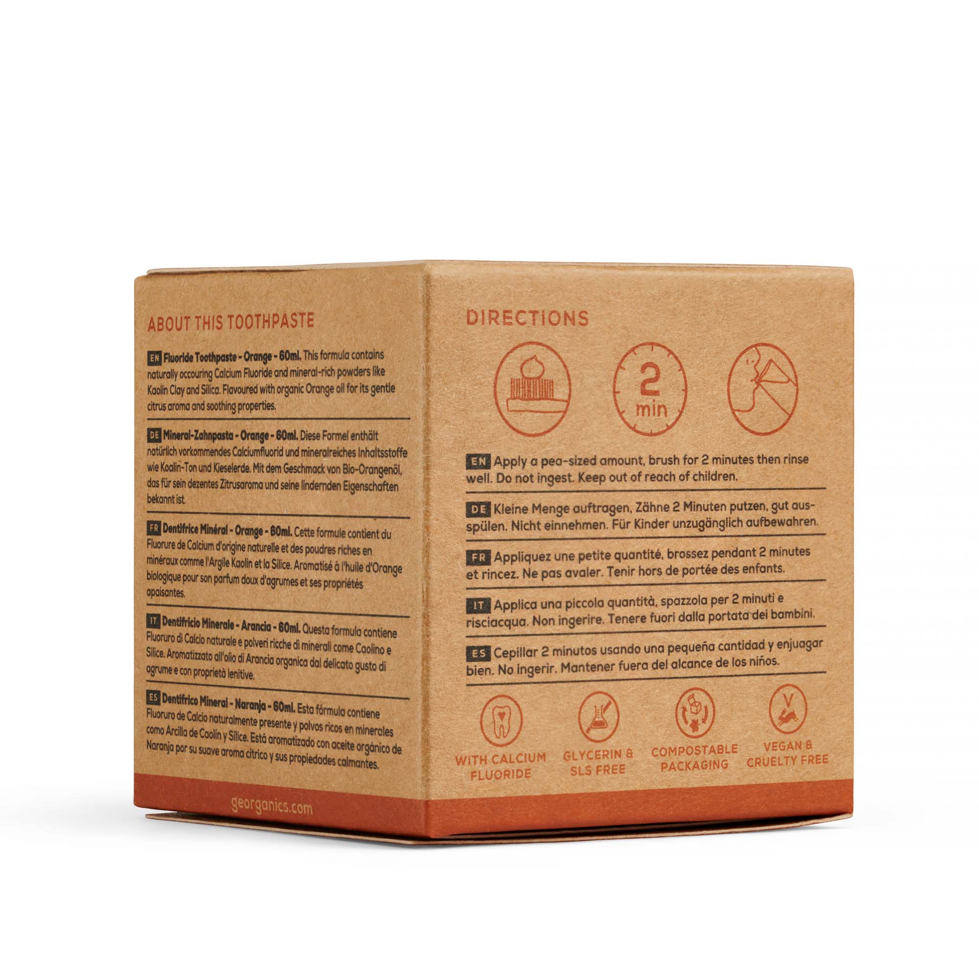 Fluoride Toothpaste - Orange