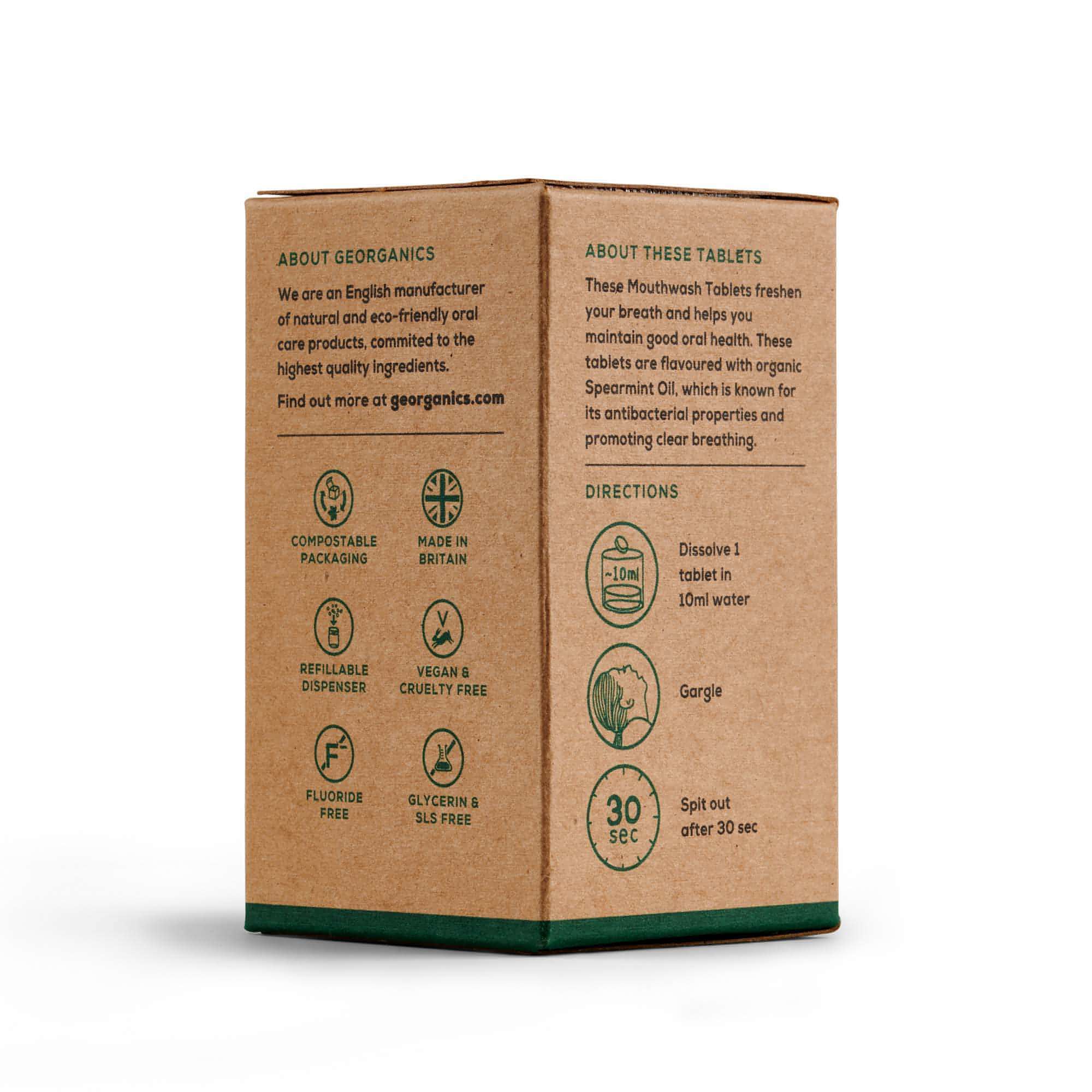 Natural Mouthwash Tablets - Spearmint
