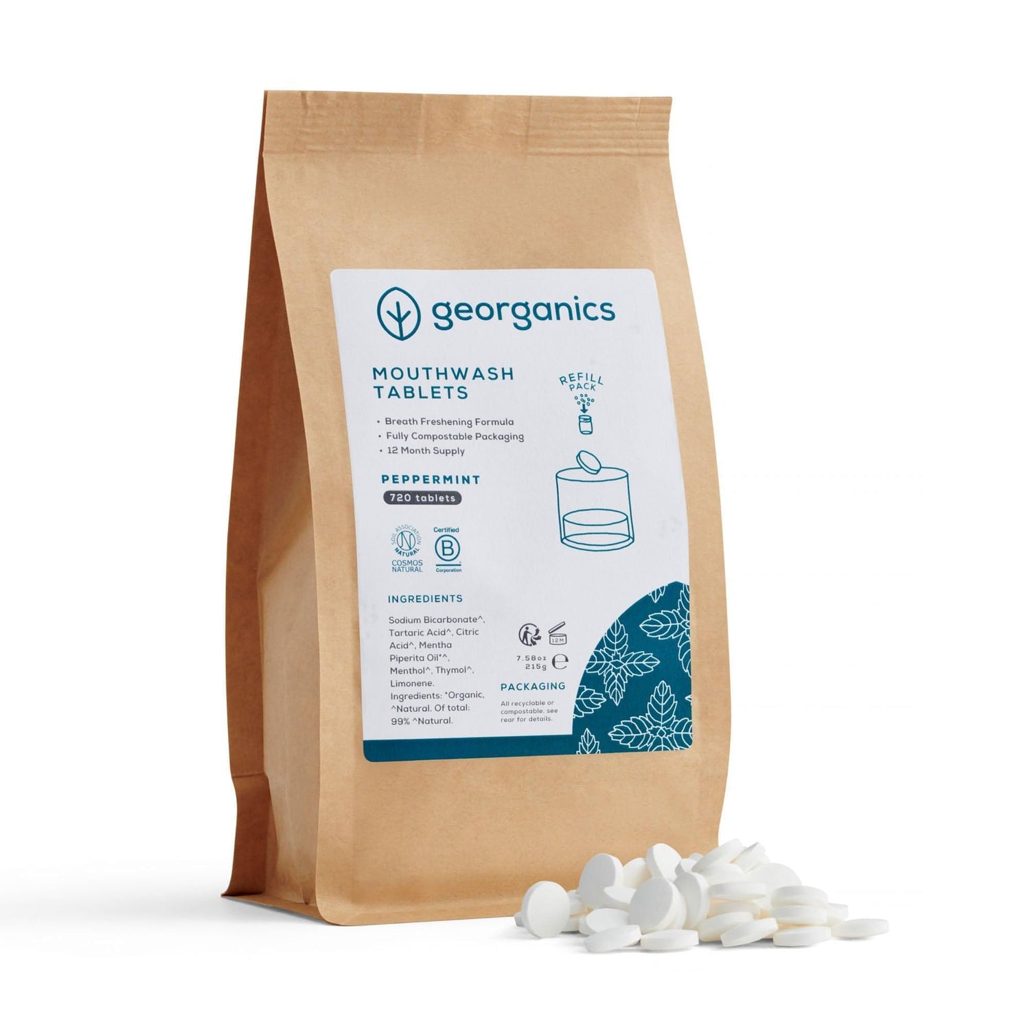 Mouthwash Tablets Refill - Peppermint