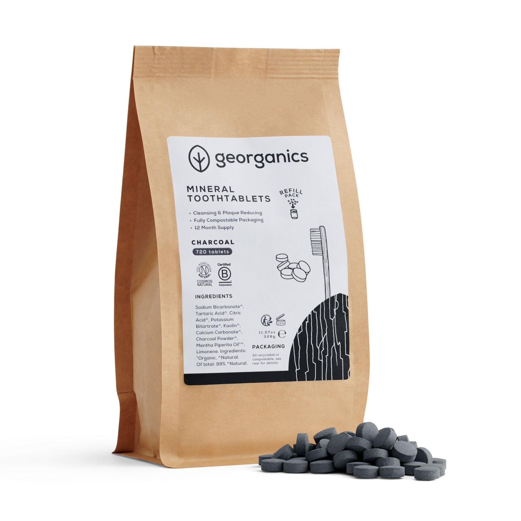 Mineral Toothpaste Tablets - Activated Charcoal 720 Tablets