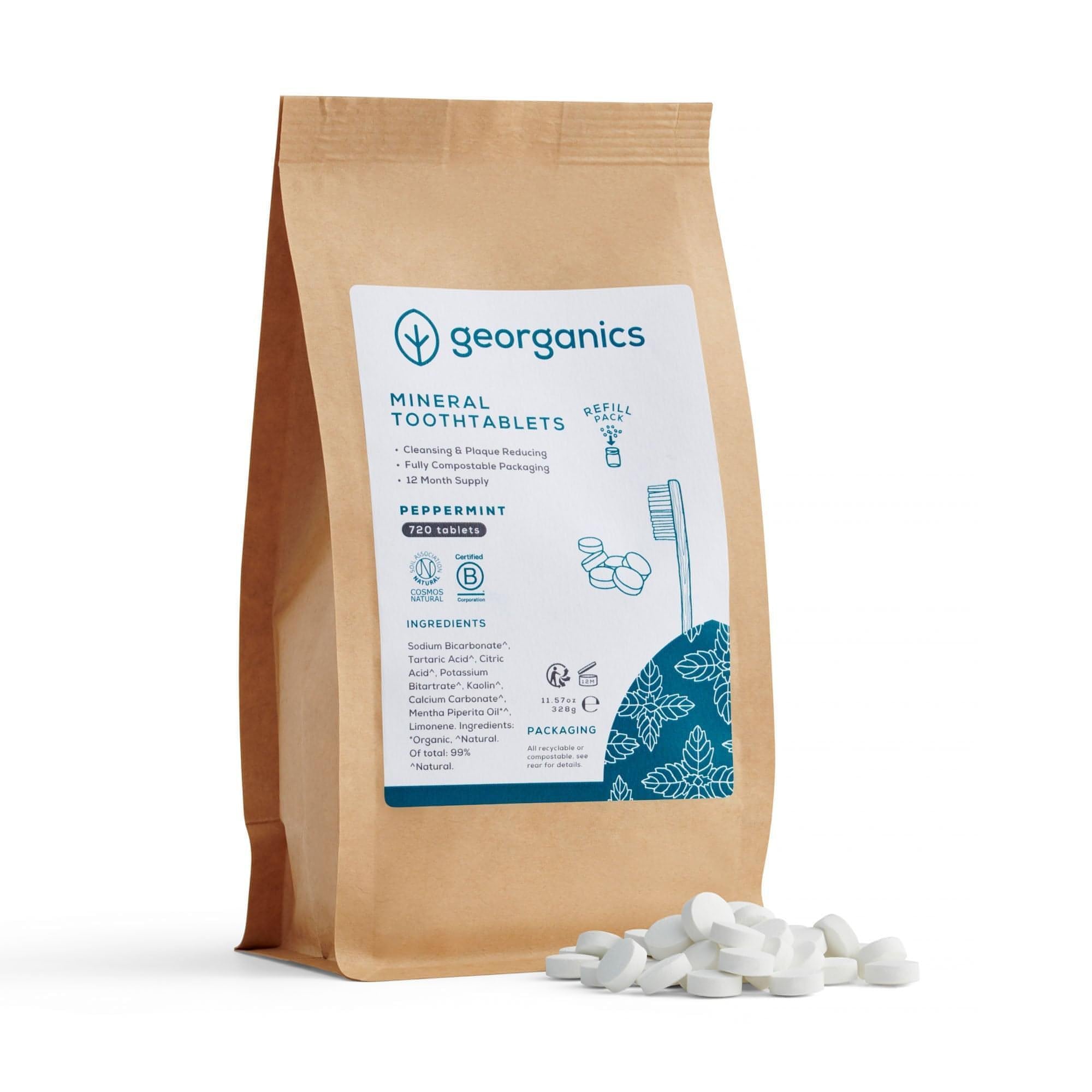 Mineral Toothpaste Tablets - English Peppermint 720 Tablets