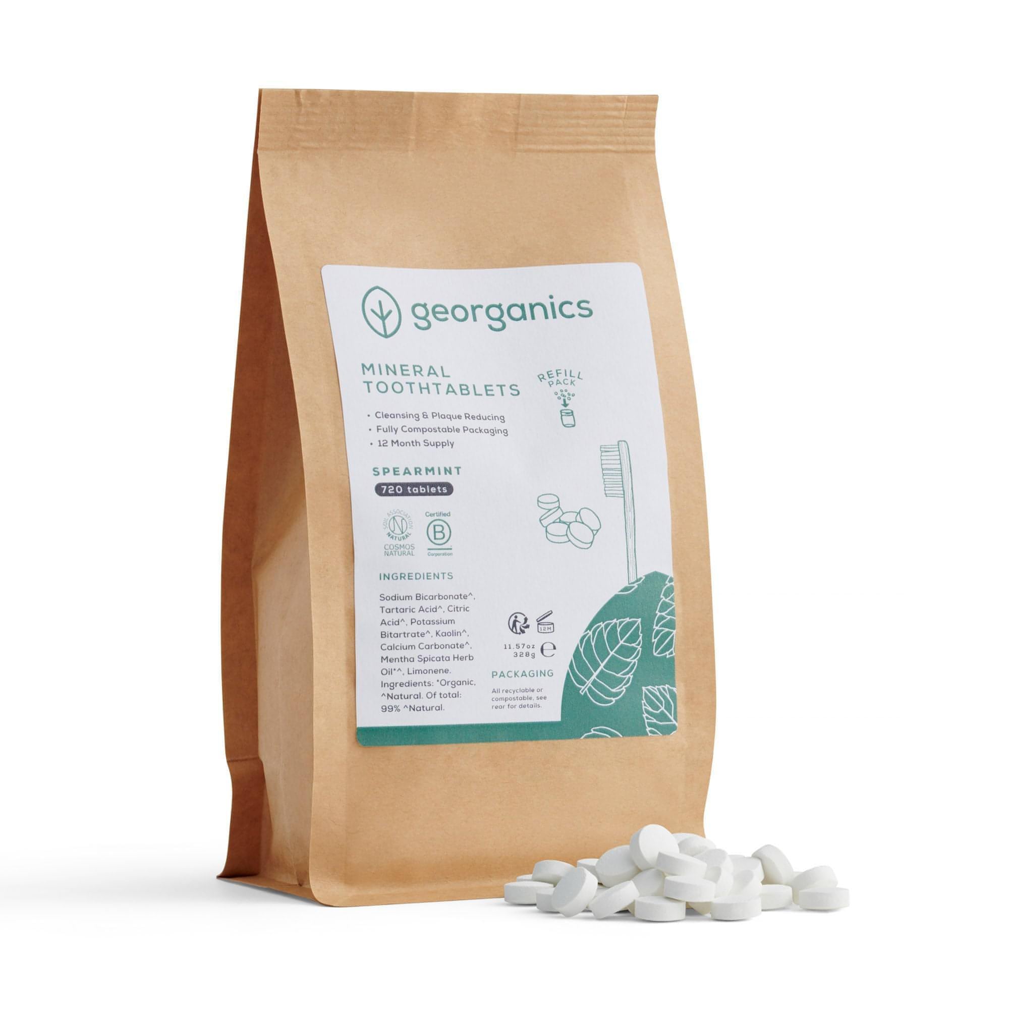 Mineral Toothpaste Tablets - Spearmint 720 Tablets