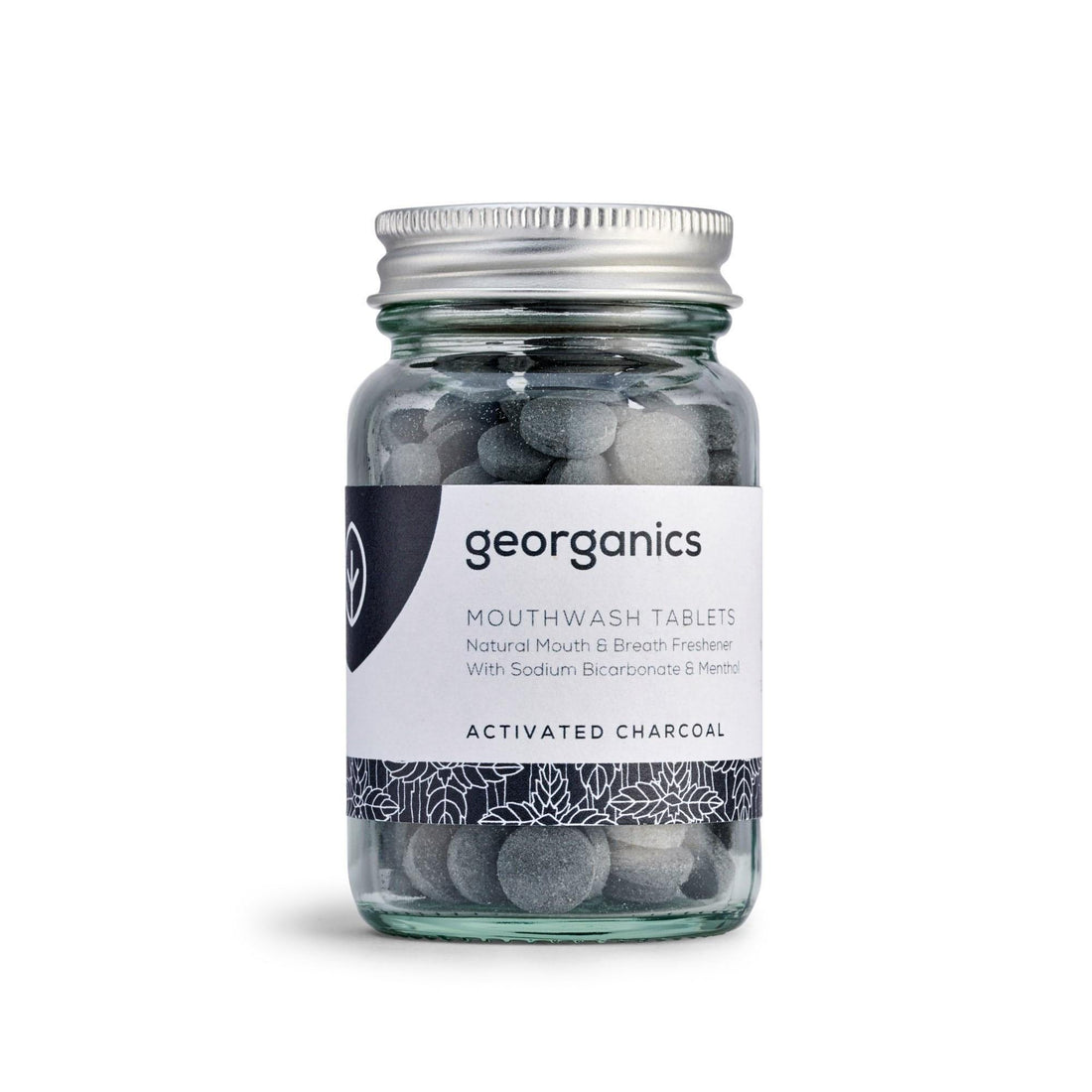 Mouthwash Tablets - Activated Charcoal - Georganics Oral Care