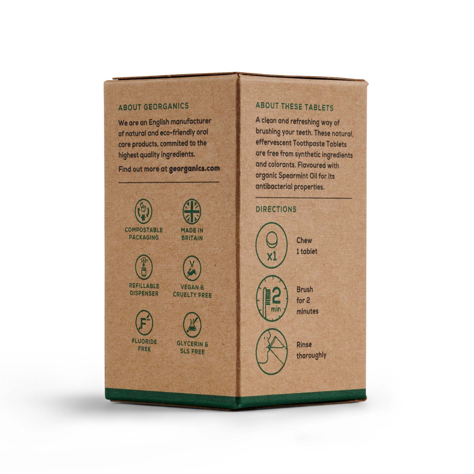 Natural Toothpaste Tablets - Spearmint