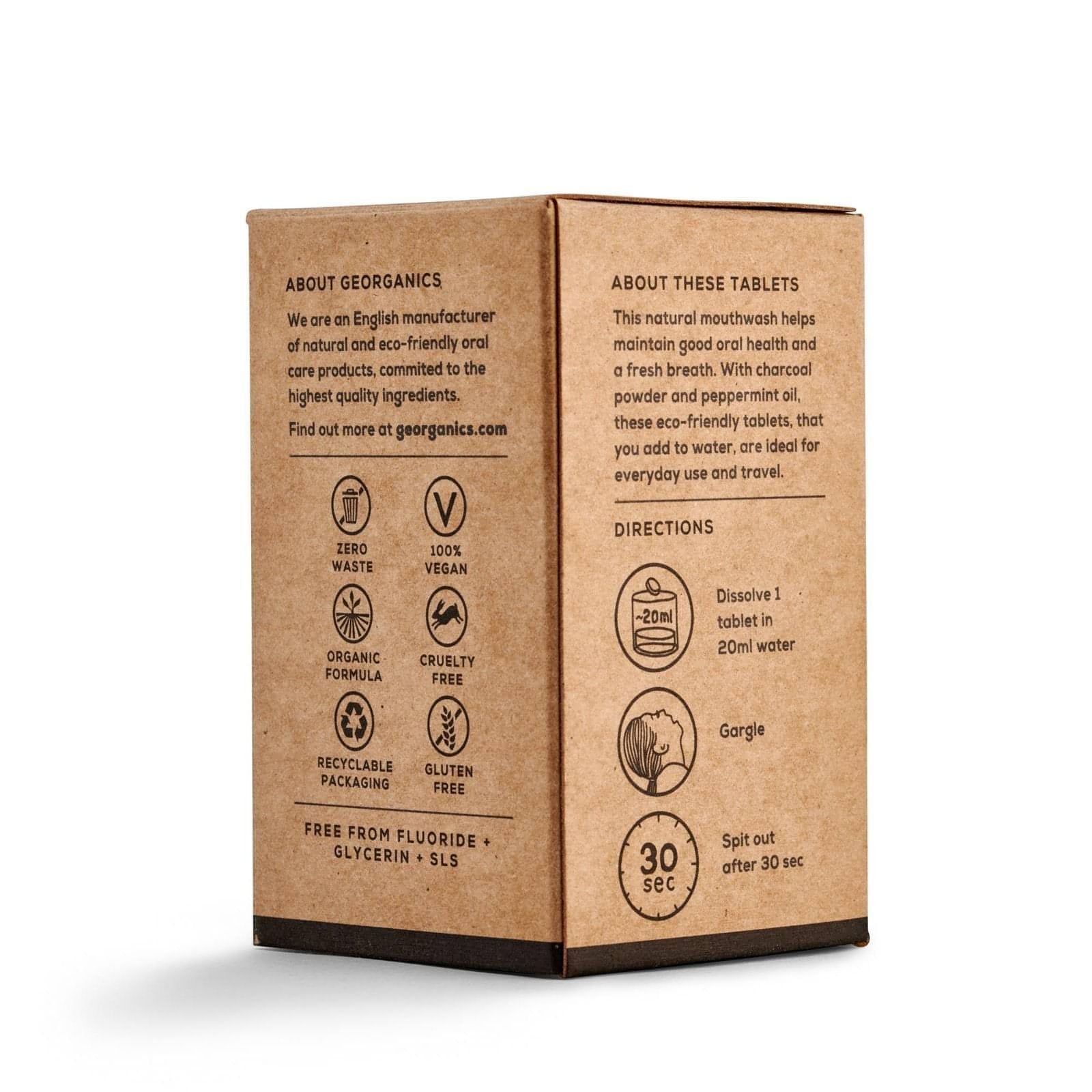 Natural Mouthwashes Tablets - Activated Charcoal