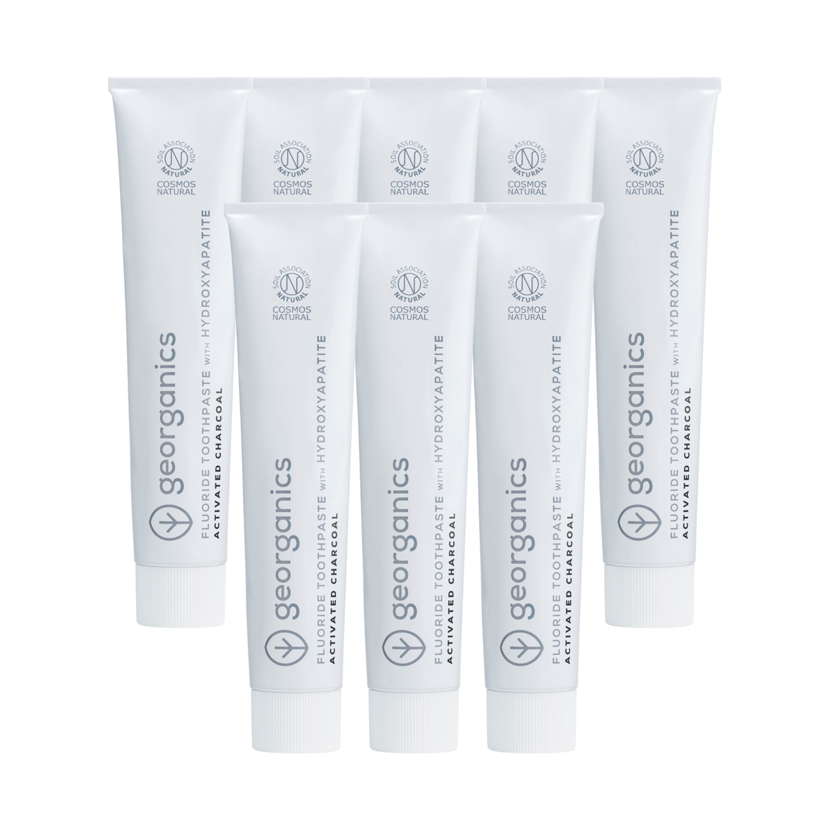 Toothpaste with Hydroxyapatite - Activated Charcoal - Fluoride