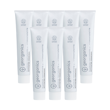 Toothpaste with Hydroxyapatite - Activated Charcoal - Fluoride
