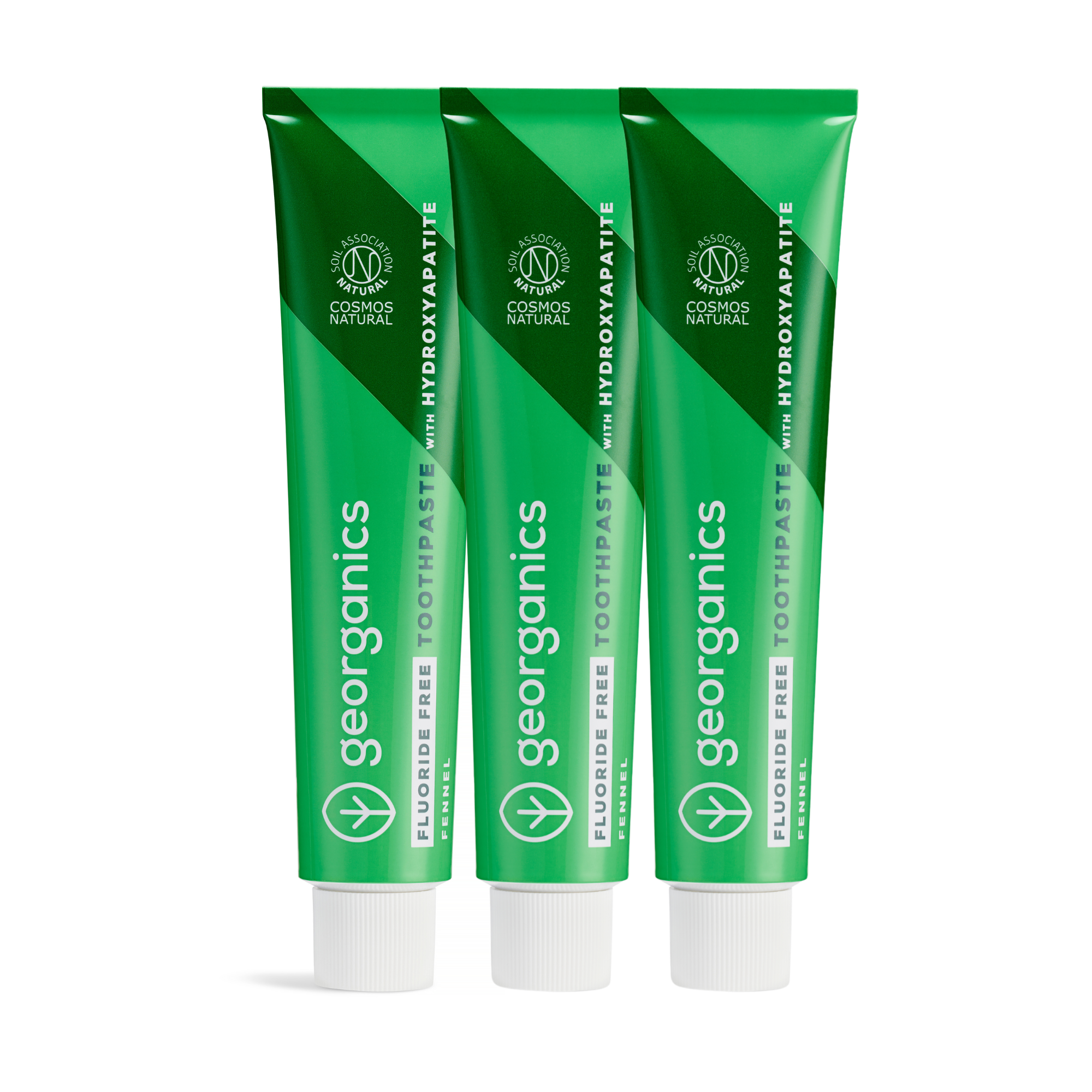 3x BUNDLE - Hydroxyapatite Toothpaste - Mint-Free - Fluoride-Free