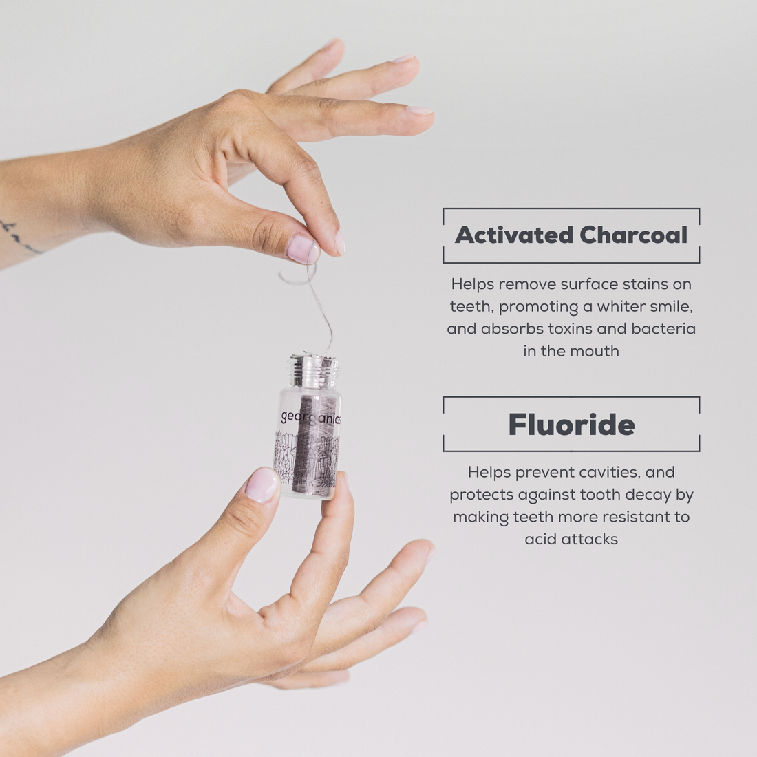 Plastic-Free Dental Floss - Activated Charcoal