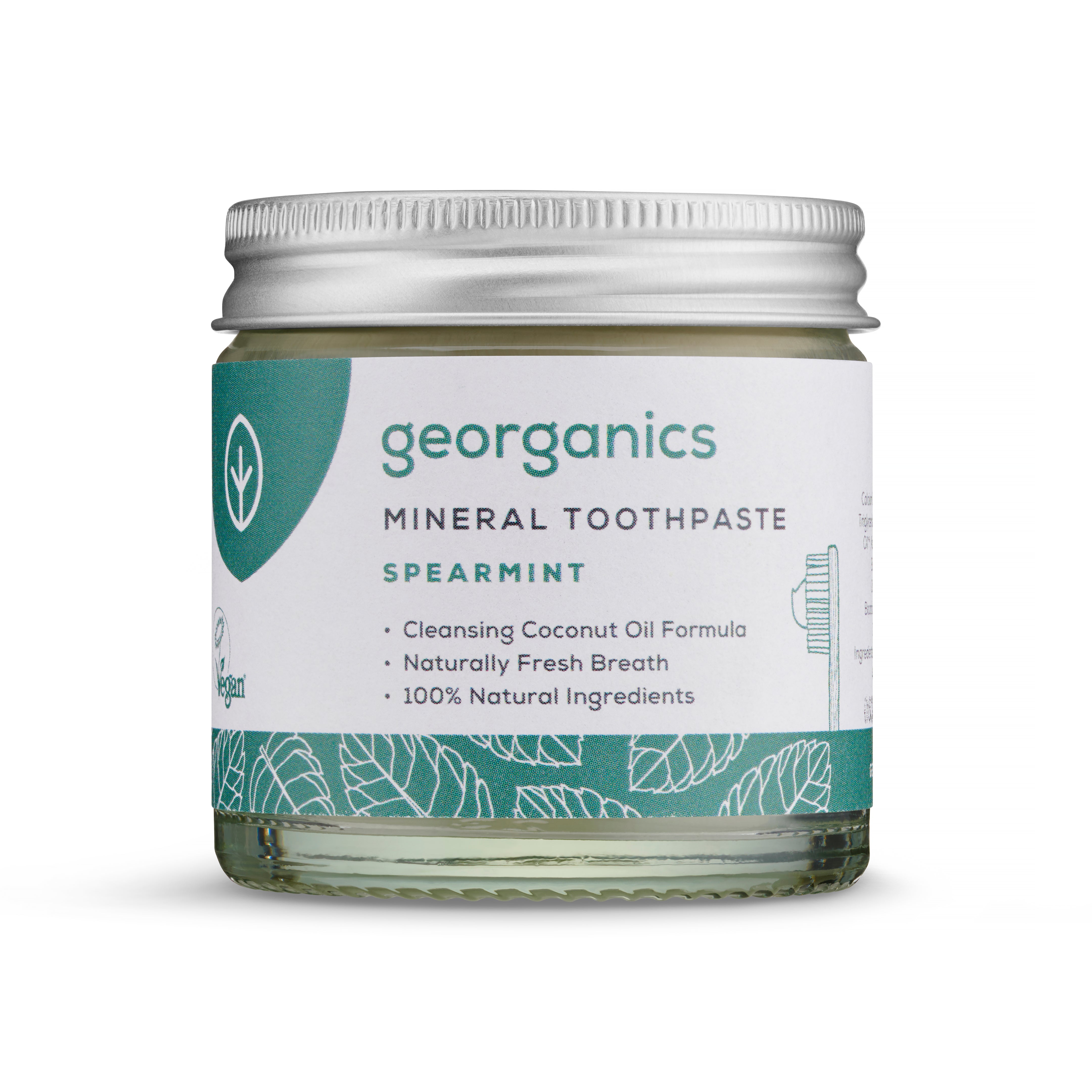 Georganics | Fluoride Free Toothpaste | Spearmint | Natural