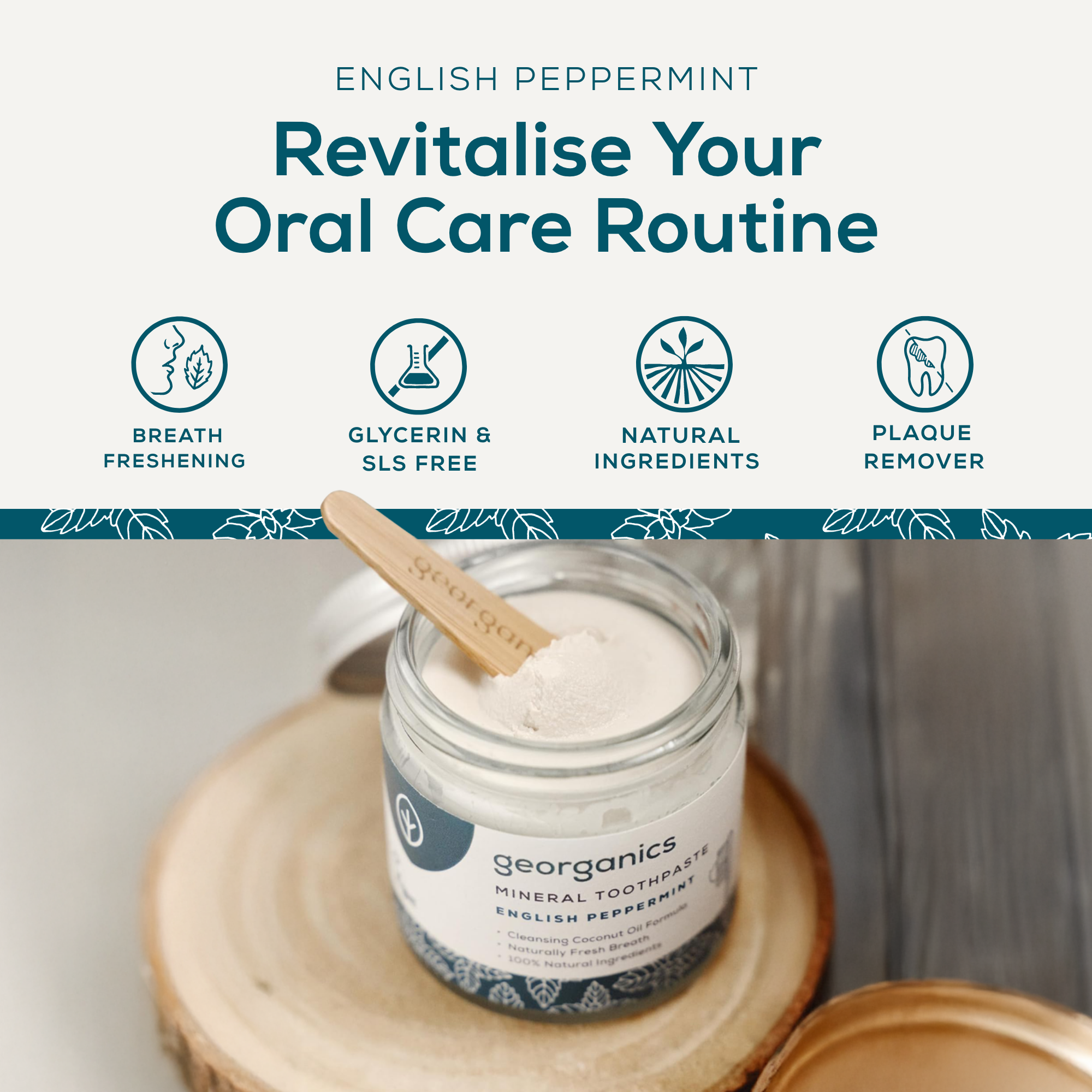 Natural Fluoride Toothpaste - English Peppermint