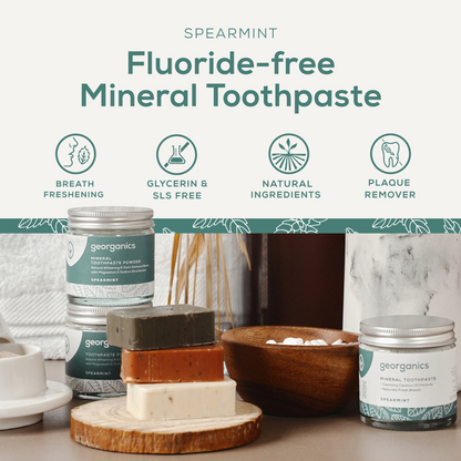Natural Fluoride Free Toothpaste - Spearmint