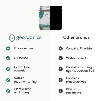 Natural Fluoride Free Toothpaste - Spearmint