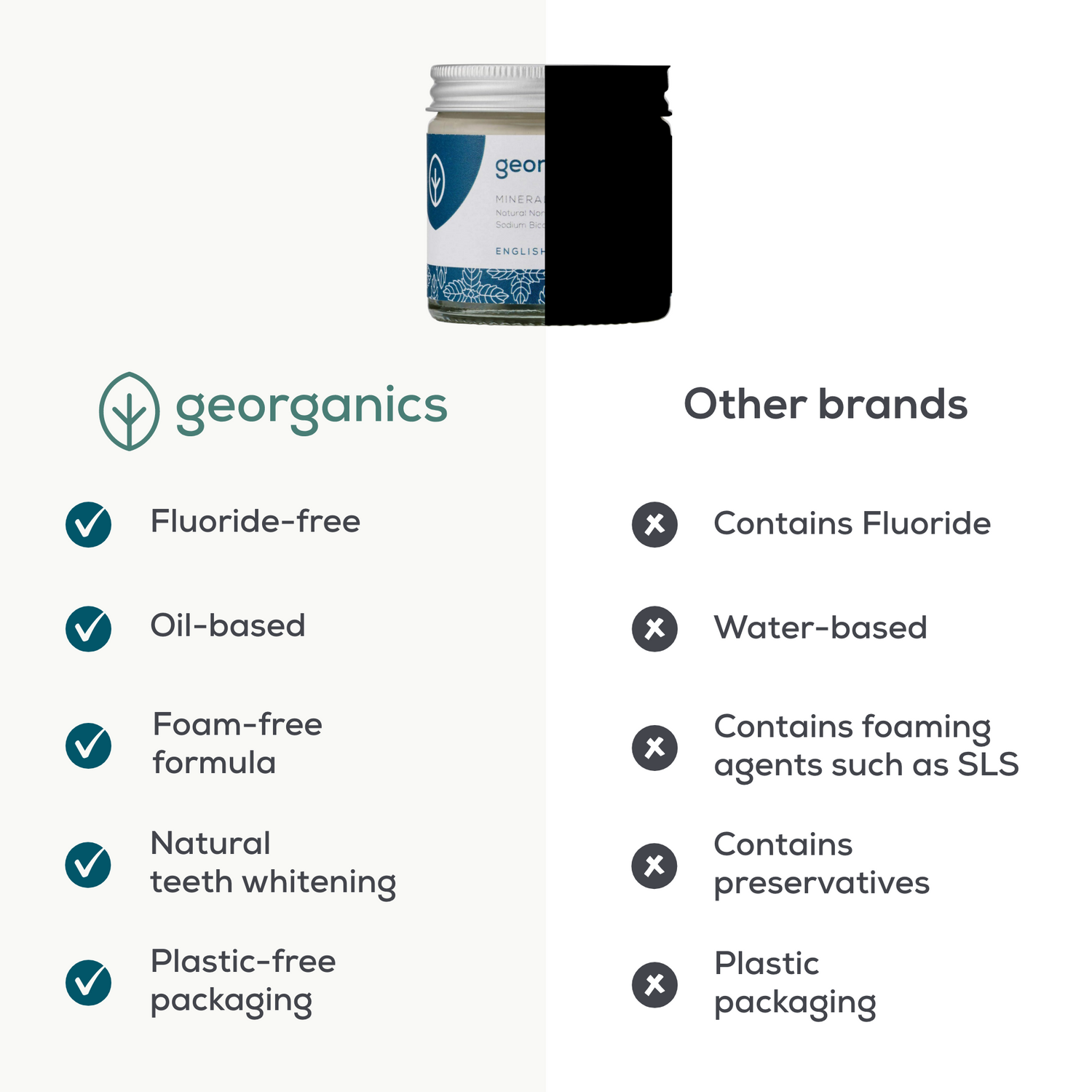 Natural Fluoride Free Toothpaste - English Peppermint