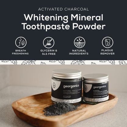 Whitening Mineral Toothpaste Powder - Activated Charcoal