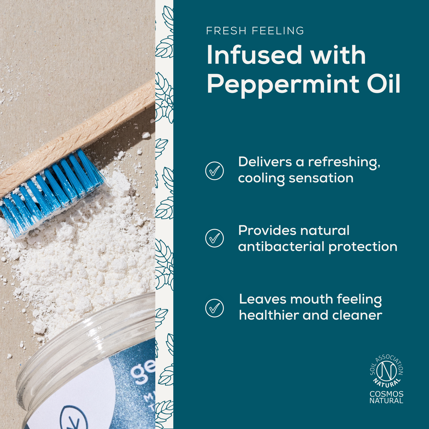 Whitening Mineral Toothpaste Powder - English Peppermint 