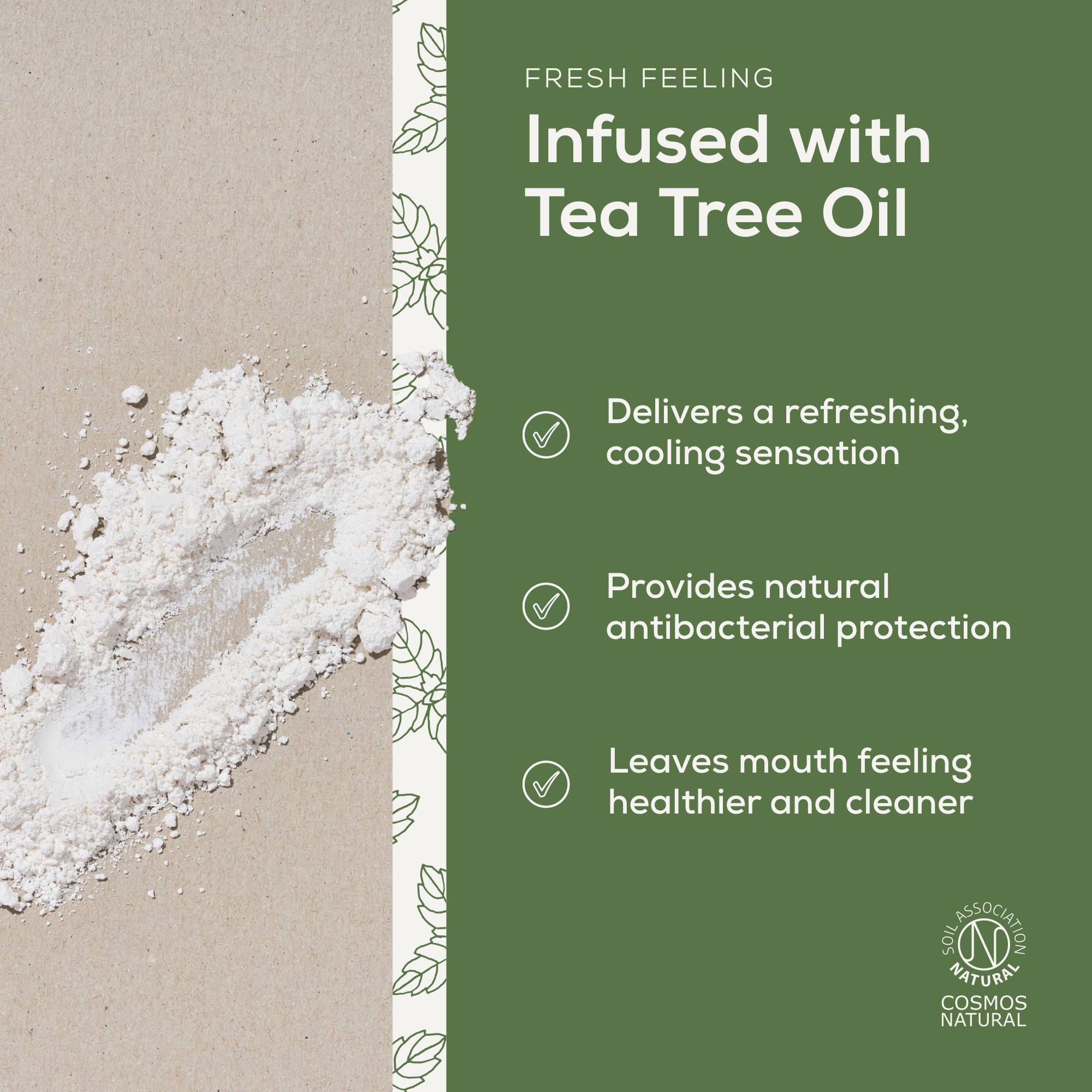 Whitening Mineral Toothpaste Powder - Tea Tree