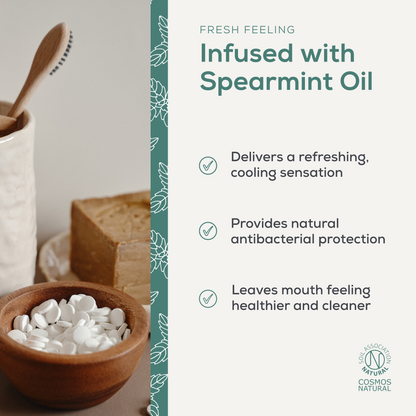 Natural Toothpaste Tablets - Spearmint