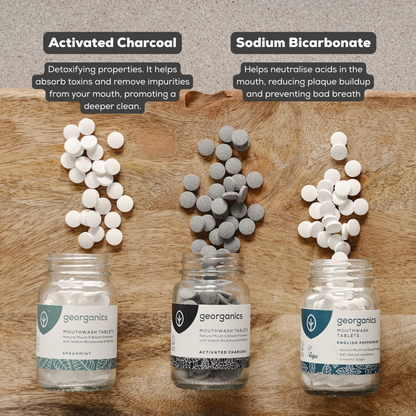 Natural Mouthwashes Tablets - Activated Charcoal