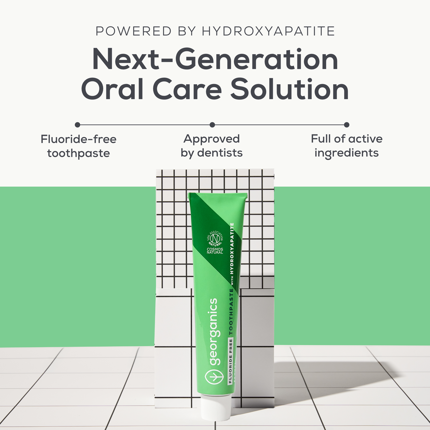 NEW - Toothpaste with Hydroxyapatite - Fennel - Fluoride Free