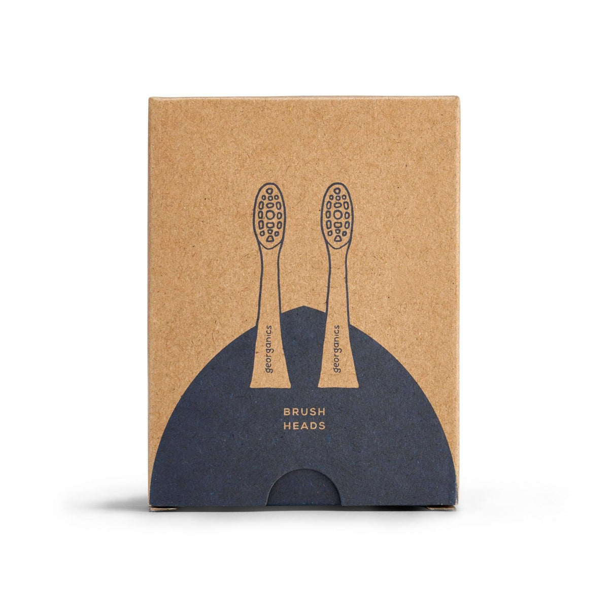 Sonic Toothbrush Heads - Medium Bristles - Georganics Oral Care