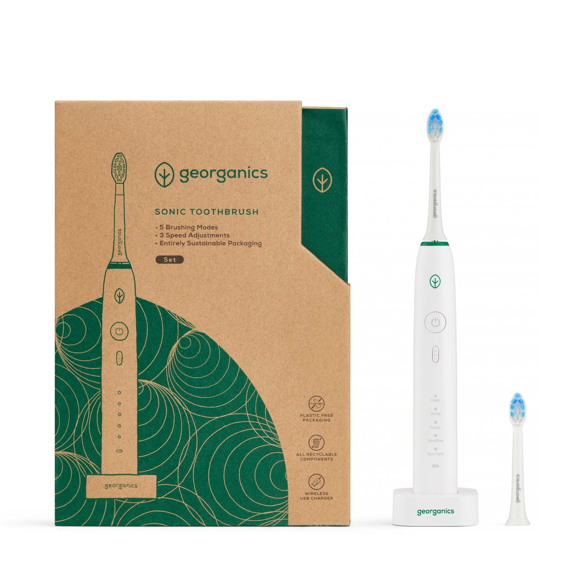 Sonic Toothbrush Set 50000 Strokes Per Minutes