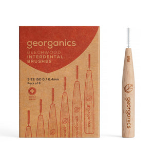 Beechwood Interdental Brushes - 6 units - ISO 0 (0.4mm)